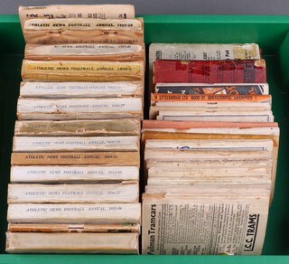 A large collection of 1930's "Athletic News Football" annuals together with "Littlewoods Topical Times" and others 