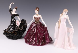 A Limited Edition Coalport figure "Flamenco" numbered 9172/9500 together with another "Fair Isabel" numbered 1625/7500 and a Coalport "Christine - Figure of the Year 2005 by Jack Glynn"