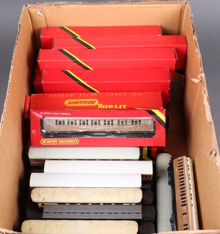 A collection of Triang and Hornby OO gauge carriages (some boxed)