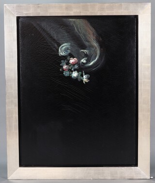 E E Bennett, oil on canvas, Cries and Whispers, signed recto and dated 2007, 140cm x 110cm