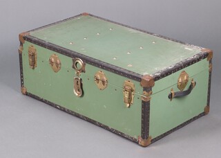 A fibre cabin trunk 35h x 131w x 72d