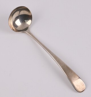 A George III silver Old English pattern sauce ladle London 1806 by Thomas Johnson, 21 grams 