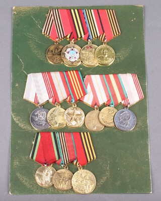 Four groups of Soviet Russian medals