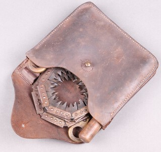 Francis Wood & Son, a First World War chainsaw complete with leather pouch 
