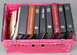 Eight albums of GB first day covers 