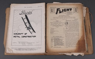 A collection of 1920's Flight magazines  