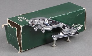A Jaguar car mascot, the base marked 7/24265/3W, boxed 