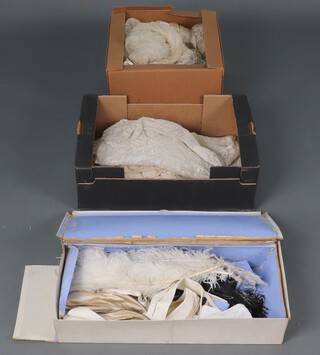 A collection of various linens and lace 