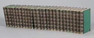 The Waverley Novels Centenary Edition, Edinburgh Black 1871, 26 volumes, quarter bound in Morocco gilt and cloth, the spines with raised bands and gilt lettering 
