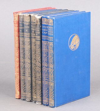 Kipling Rudyard, a collection of volumes, mixed editions to include "The Years Between Debts and Credits" Stalkey & Co, Wee Willy Winky, Plain Tails From The Hills, Life's Handicap and Soldiers and Other Stories 