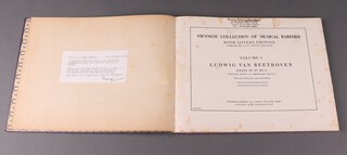 Heinrich Schenker, a facsimile edition of "Beethoven's Moonlight Sonata" (Op.27, No.2), circa 1921, folio 