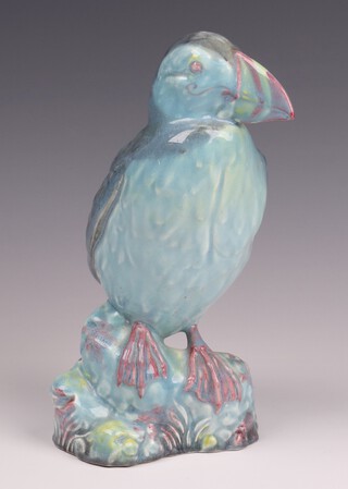 A Beswick blue glazed figure of a puffin, no.618 22cm 