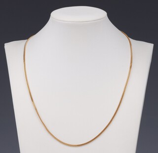 A 9ct gold chain, 46cm, 6 grams