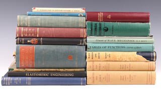 17 vols.  A collection of 1950's scientific reference books and others, some with Vickers-Armstrongs library stamp (none initialled or signed)