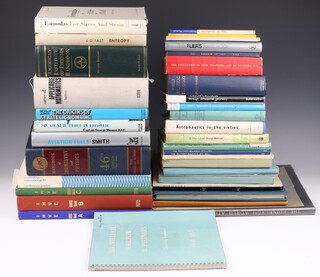 A large collection of 1960's and 70's brochures, scientific volumes and mathematic books (1 brochure with rubbed signature B.N. Wallis)