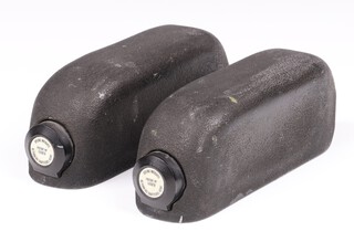 A pair of draughtsman's Spline weights marked Spline Weights Patent 510878, 16 York Road, Kent 5cm h x 15cm w x 3cm d 