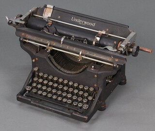 An Underwood manual typewriter 