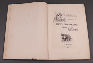 Farren R, Cambridge and It's Neighbourhoods, a large folio of tissued guarded etchings and plates depicting scenes and scenery around Cambridge 