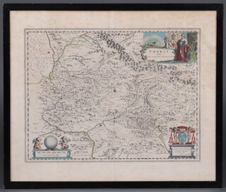 A coloured map of Vmbria 39cmn x 50cm (some foxing) 