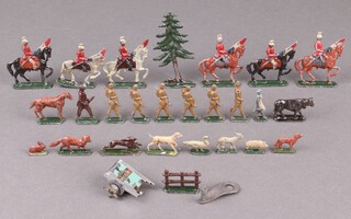 A collection of lead figures 