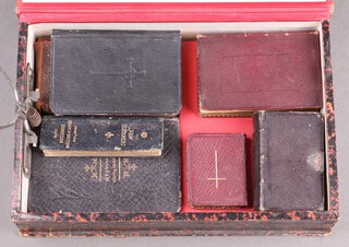 A collection of miniature prayer books and bibles 