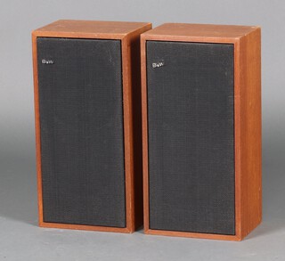 A vintage pair of Bowers & Wilkins D5 speakers in a teak finish case 