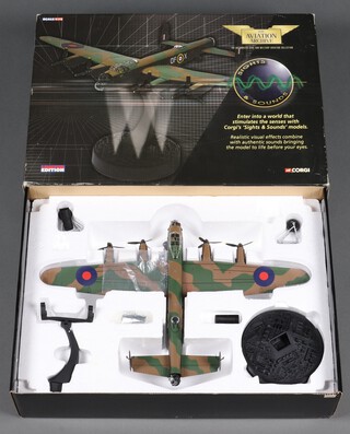 A Corgi Aviation Archive Avro Lancaster B1-L7571 97 Squadron Woodall Spa March 1942, Sights and Sounds Edition, 1:72 scale boxed