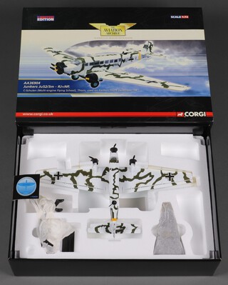 A Corgi Aviation Archive model of a Junkers JU52/3m - RJNP, 1:72 scale, boxed
