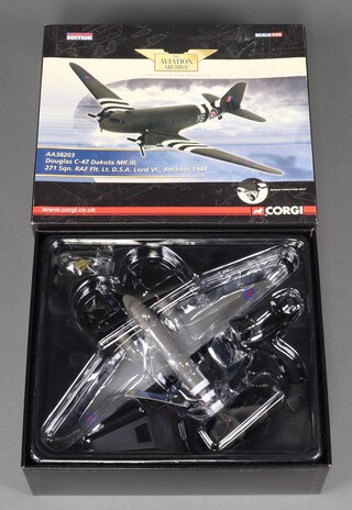 A Corgi Aviation Archive model of a Douglas C-47 Dakota MK.III, 1:72 scale, boxed