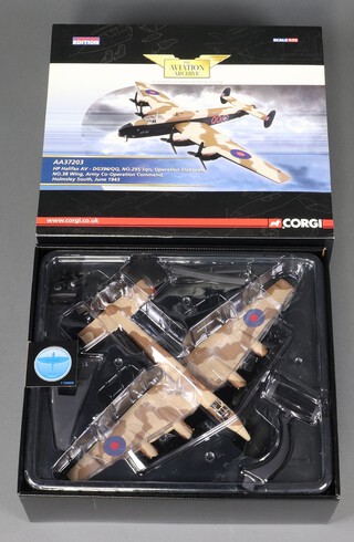 A Corgi Aviation Archive model of a HP Halifax AV-DG396/QQ , 1:72 scale, boxed