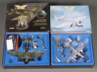 A pair of Corgi Aviation Archive models to include a Sight and Sound Heinkel HE111 H-14-6N and a B-25J Mitchell 1:72 scale, boxed