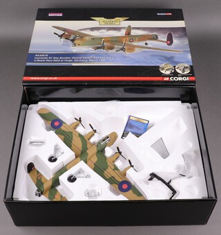 A Corgi Aviation Archive model of a Lancaster B1 Bomber "Grand Slam", U-boat pens raid at Farge, boxed
