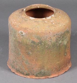 A terracotta rhubarb forcer 34cm h x 39cm diam.