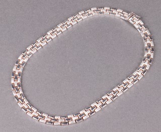A Milor silver necklace, 44cm, 45g
