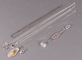 A diamond shaped 1977 Silver Jubilee ingot pendant 18g and a collection of costume jewellery 