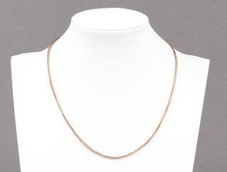 A 9ct gold chain, 39cm, 3.9g 