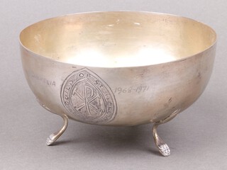 An 800 standard circular bowl marked The Guild of St Helena, 192g 