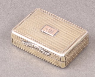 A William IV silver gilt vinaigrette with silver gilt grill, Birmingham 1835 by Nathanial Mills, 23g 