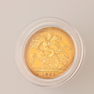 A gold half sovereign 1896 