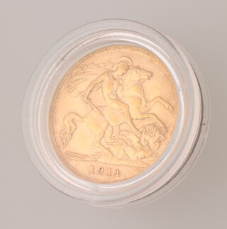 A gold half sovereign 1911 