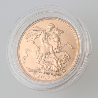 A gold proof sovereign 2017  