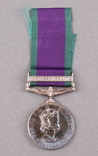 A General Service medal 1962, 1 bar Northern Ireland to 24027735 Pte. B T McDermott Royal Army Ordnance Corps 