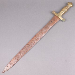 A French 19th Century 1831 patent Artillery sword, the cross bar numbered 639 
