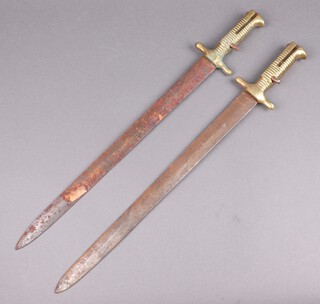 Two 1843 patent Artillery musket bayonets (no scabbards) 