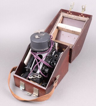 A 1940's bubble sextant marked 4750/43, in carrying case 