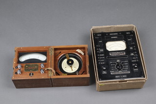 A Kelvin Bottomley and Baird Ltd. Admiralty patent 1640 cell tester no. 181L together with a World War Two Sangamo Western model E772 Analyzer boxed  