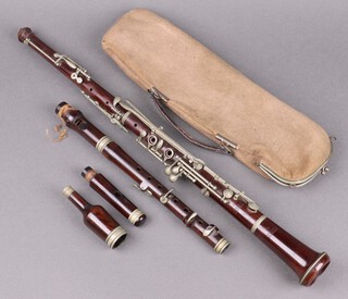 C Mahillon Bruxelles, a bassoon with travelling case 