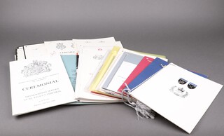 A collection of Royal Ceremonial programmes including Royal Maundy Service at Westminster Abbey, National Service of Thanksgiving for the Queen's Silver Jubilee, The Opening of the 32nd Commonwealth Parliamentary Conference and others together with a small collection of stamps