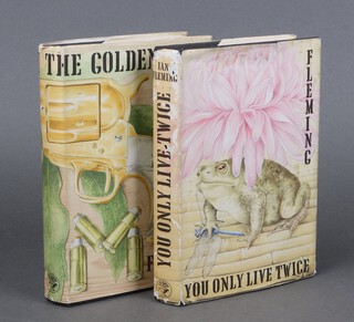 Fleming Ian, "The Man With The Golden Gun", first edition 1965 complete with clipped dust cover together with "You Only Live Twice", first edition 1964 complete with clipped dust cover 8vo.
