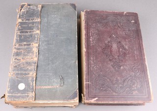 A pair of folio sized Victorian bibles 